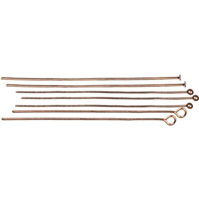 Cousin Jewelry Basics Head PinEye Pin  Copper  135Piece