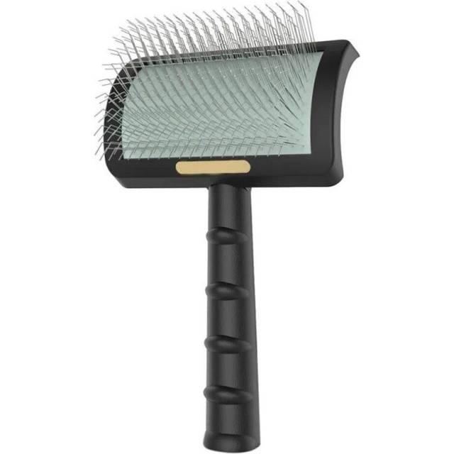 Pet Grooming Comb Shedding Hair Remove Needle Brush Slicker Massage Tool Large Dog Cat Pet Supplies Accessories black