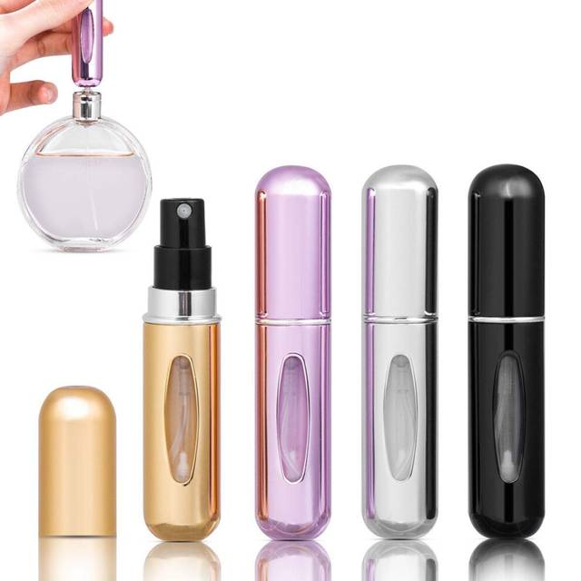 4PCS Portable Mini Refillable Perfume Atomizer Bottle, 5ml
