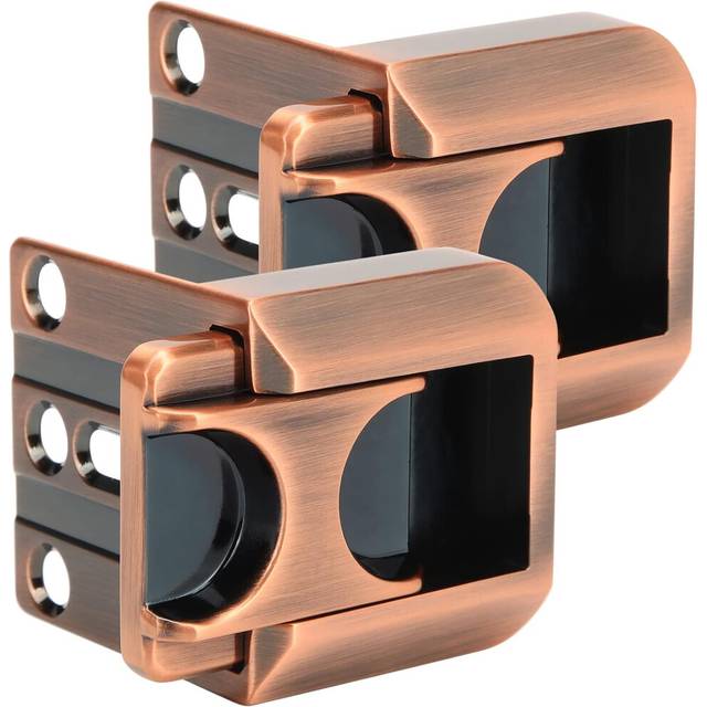 Child safety door reinforced latch (2-pack) bronze 1 piece