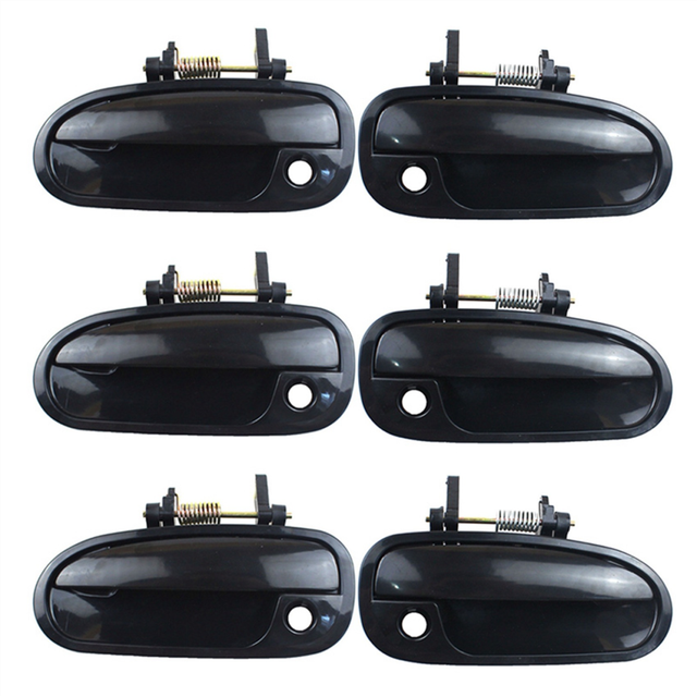 6Pcs Car Outside Exterior Door Handle for EK3 1996 1997 1998 1999 2000 (Front Handle)