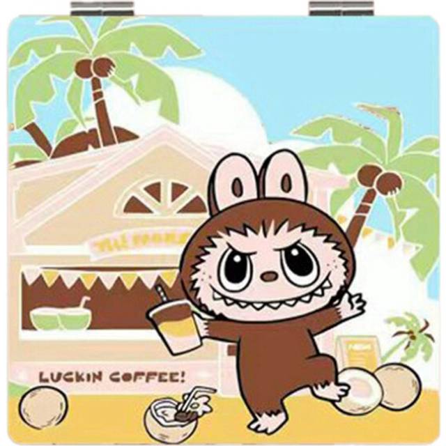 Cute LABUBU Pocket Mirror Travel Makeup for Women And Girls D