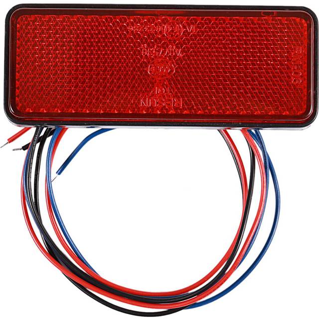LED Reflector Red Rear Tail Brake Stop Marker Light Truck Trailer SUV Motorcycle