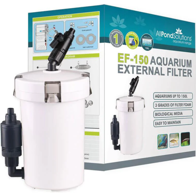 Ef-150 aquarium external filter tropical freshwater fish tank all pond solutions