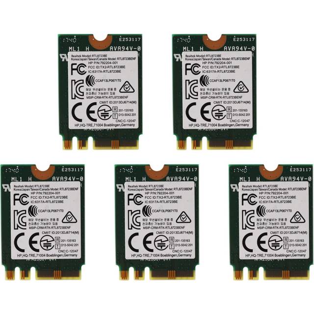 5X Wireless Adapter for Realtek RTL8723BE 802.11N WiFi Card Bluetooth 4.0 NGFF 843338-001 300Mbps