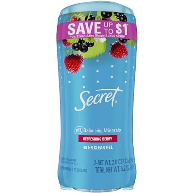 Secret Scent Expressions So Very Summerberry Clear Gel Antiperspirant/Deodorant, 160ml (Pack of 2), So Very Summerberry, 150ml