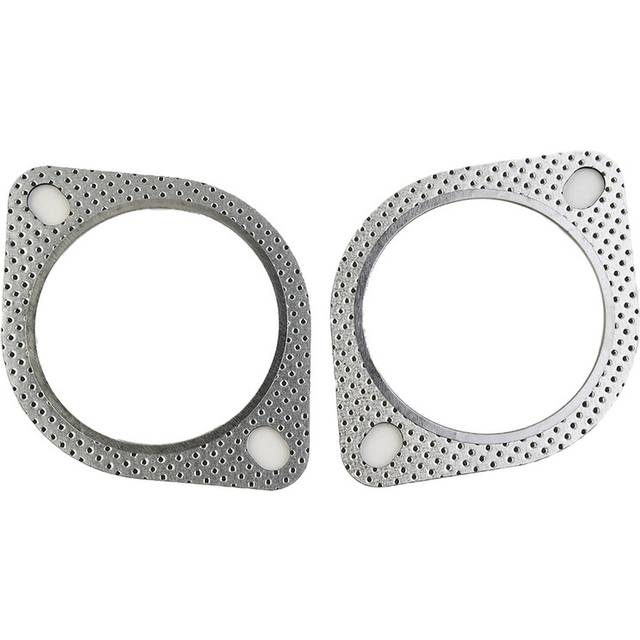 "2x Car Sliver Exhaust Gasket 2 Bolt 3\\\\\\"" Inch Downpipe Metal Multi"