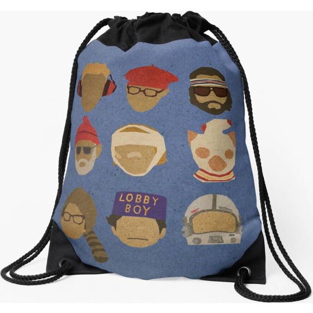 Drawstring Bag Wes Anderson's Hats Sport Gym Shoe Backpack