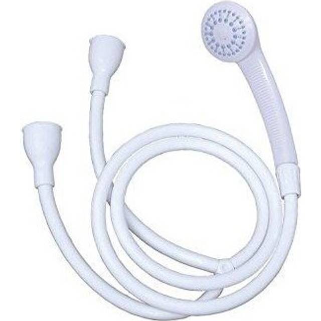 Blue Canyon Single or Double Tap Bath Sink Shower Head Hose Spray Hair Dresser Pet Push On Mixer 1.5-1.7m (Double Tap Fitting SH-002)