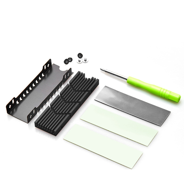 M.2Pro 2280 NVMe Heatsink SSD Thermal Pad Aluminum Heat Dissipation Band for M2 Ssd C