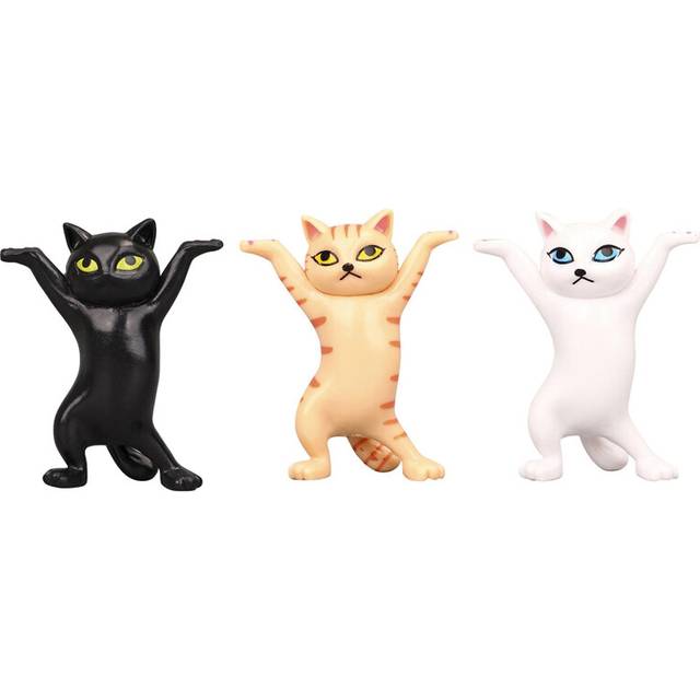 (03 04 05, 1pc random color) 1/2/3/4/5PCS Desk Cat Pen Bookshelf Holder Earphone Holder Coffin Cat