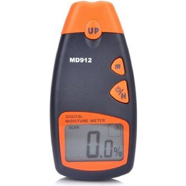 MD912 Portable Wood Moisture Meter Hygrometer Timber Tree Density Digital Electrical Tester Temperature Self-compensation 4 Tree Species Corrections D