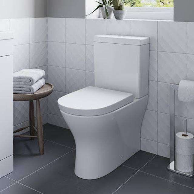 Ceramica Arles Close Coupled Back to Wall Rimless Toilet & Soft Close Seat
