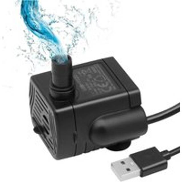 Mini Water Pump, USB Mini Pump, 1-3W 200L/H Cat Fountain Pump for Mini Aquarium, Mini Flower Pots, Aquarium Pond