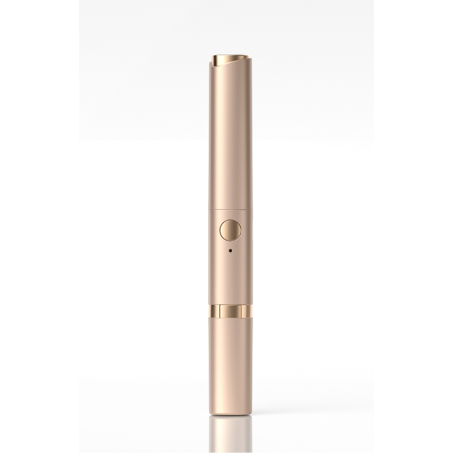 Chronus Electric Heating Eyelash Curler with Electric Eyebrow Knife Trimmer Beauty Instrument 2 in 1(gold)