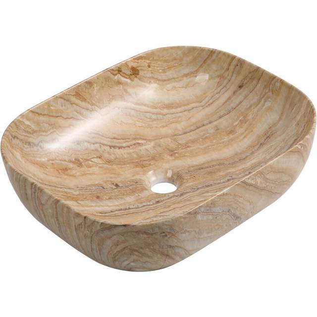 Bathroom Art Counter Top Basin Sink Cloakroom Hand Wash Bowl Square