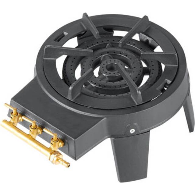 Triple Ring LPG Cast Iron Gas 3 Burners Cooker Outdoor Camping Hiking