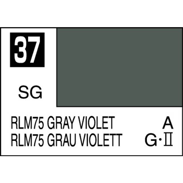 Mr. Hobby Mr. Colour - 037 - RLM75 Gray Violet 10ml Acrylic Model Paint