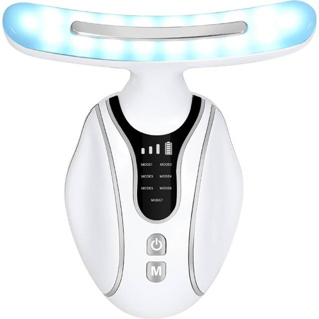 Chronus Advanced Skin Firming Toning Device â Electric Facial Massager with 7 Modes for Firmness & Lift(White)