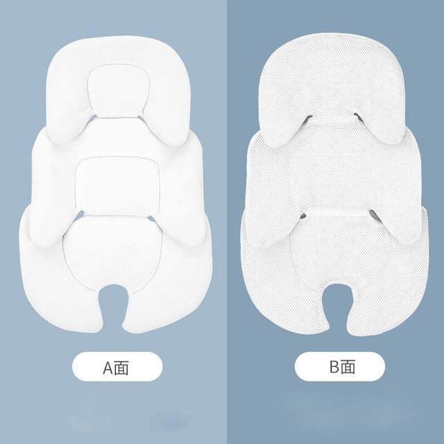(1pc White) Baby Stroller Cushion Car Seat Insert Baby Stroller Seat Cushion Pillow Mattress Breathable Mesh Liner Mat Pram Thermal