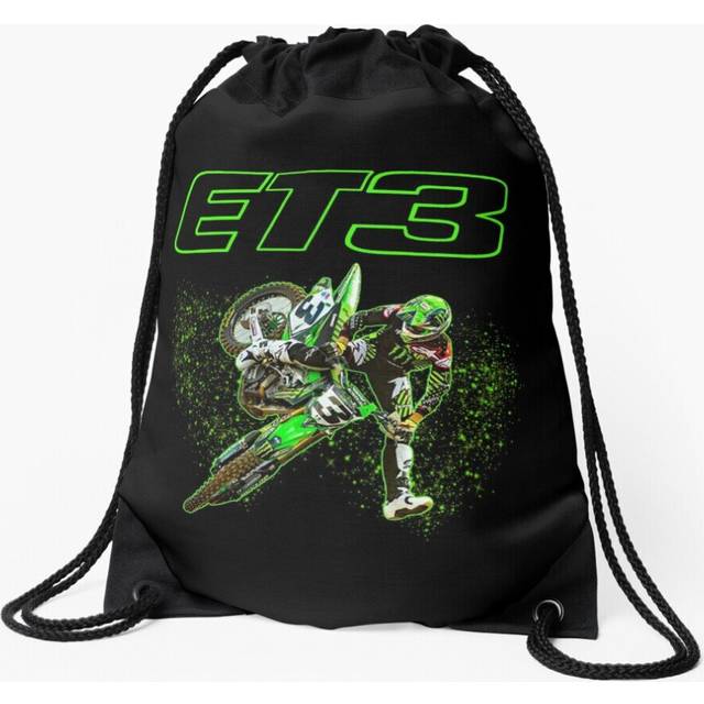 Drawstring Bag Motocross and Supercross Champion Eli ET3 Tomac Sport Gym Shoe Backpack