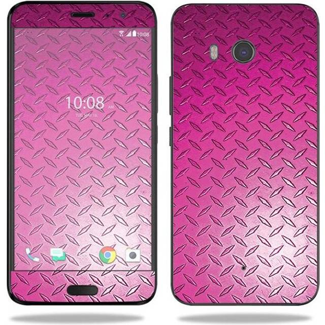 MightySkins HTCU11-Pink Diamond Plate Skin for HTC U11 - Pink Diamond Plate
