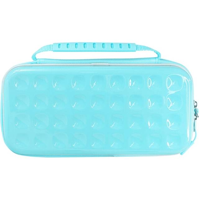 (Blue) Cute Colorful Portable Storage Bag Travel Carry Case Cover for Nintendo Switch OLED Game Accessories