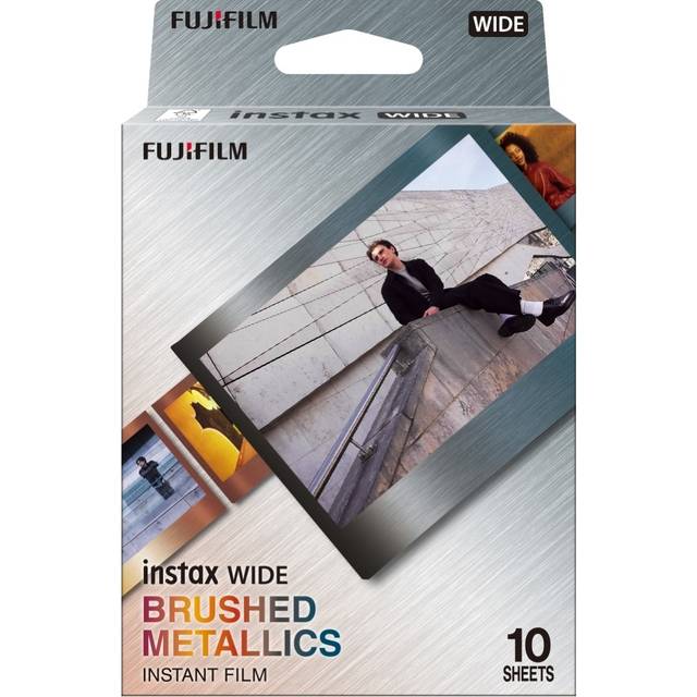 Fujifilm instax WIDE direktfilm, 10-pack film, Brushed Metal