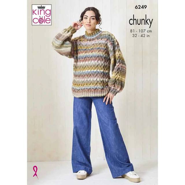 Sweater and Accessories in King Cole Cottagespun Chunky (6249)