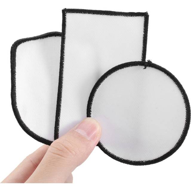 24Pcs Sublimation Patch Blanks Fabric Iron-on Patches Repair Patch for Hats Clothes Backpacks Uniforms,3 Styles