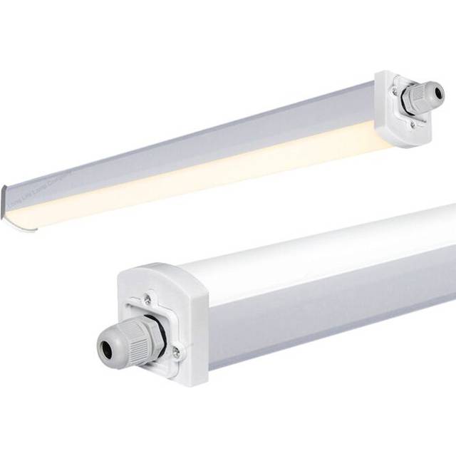 Led batten light tri-proof fitting 2ft 4ft 5ft replacement t8 ip66 warm 3000k