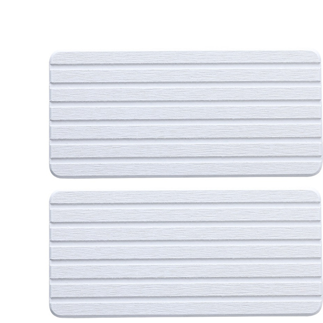 2 PCS Water Absorbent Diatomite Coasters Rectangle, Absorbing Stone Used for Hand Soaps & Plants Toiletries