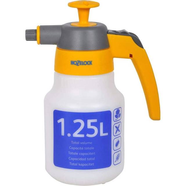 HOZELOCK Pressure Sprayer Spraymist Plus 1.25L : Ideal for Indoor/Outdoor Tasks, Metal Pumping Stem, Ergonomic Handle with Continuous Spray Function