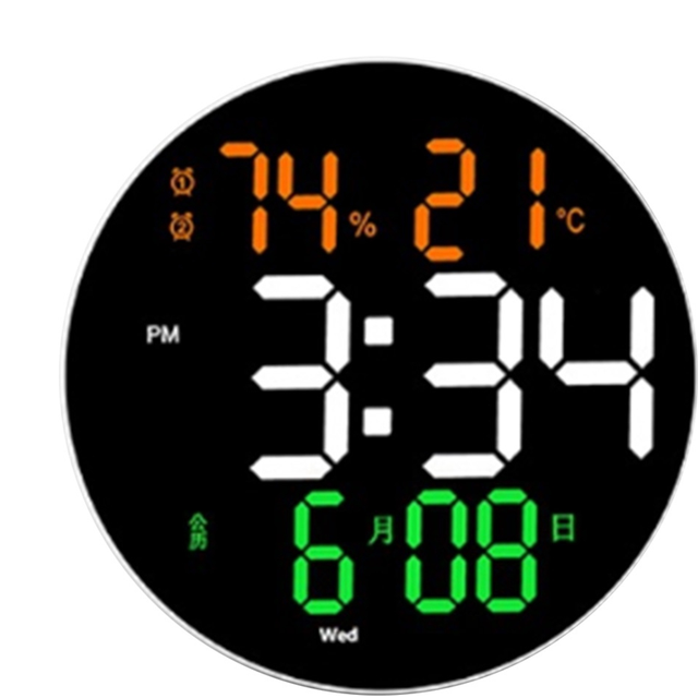 10 Inch Digital Wall Clock-With LED Display Remote Control
