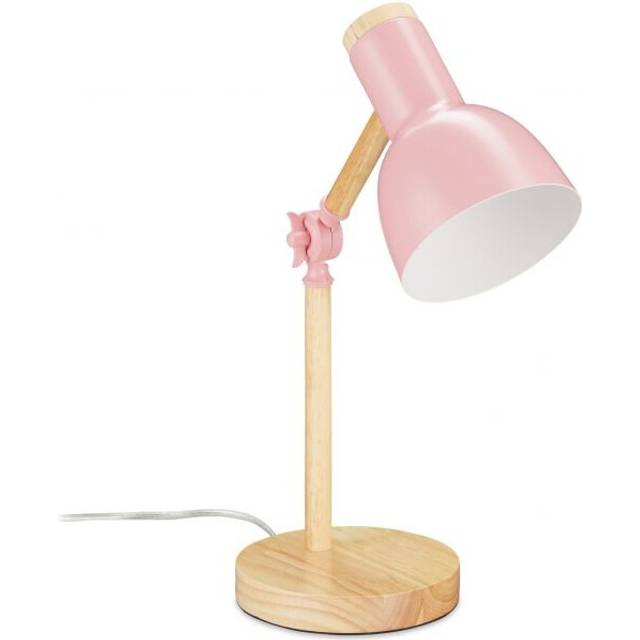 Wooden desk lamp