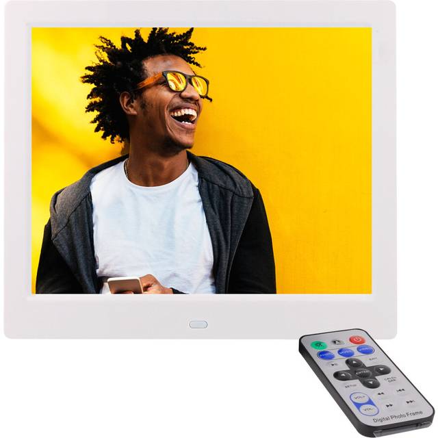 (White, 17 Inch) All Sizes Digital Photo Frames Electronic Clock Picture Christmas Gift Valentines Day