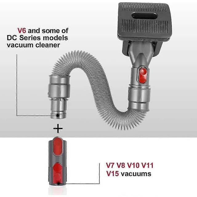 (As show, One size) Vacuum Attachment Dog Cat Brush For Pets Groom Tool For V7 V8 V10 V11 V15 Vacuum Cleaner Suction Head Tool For Pets
