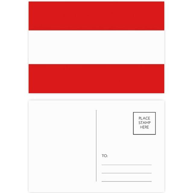 austria national flag eu country postcard set birthday mailing thanks greeting card