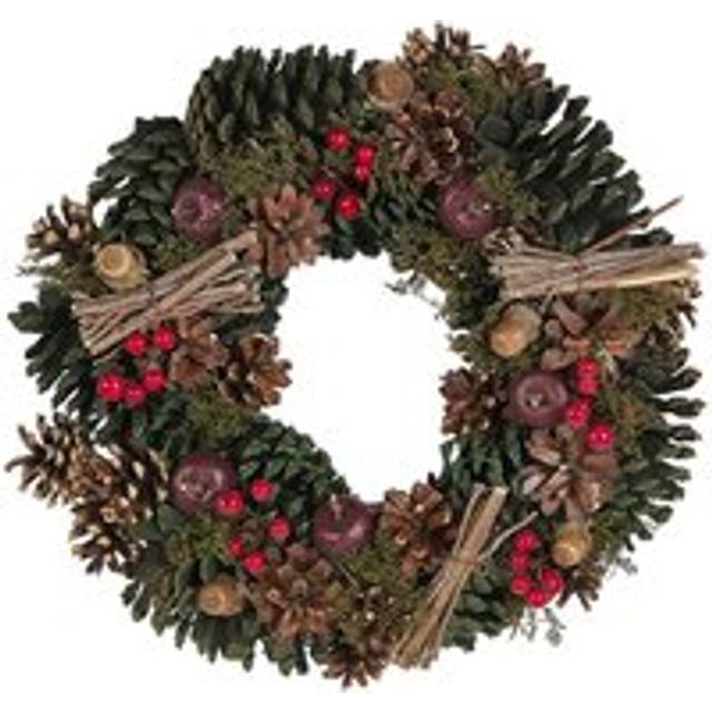Decorative Christmas Wreath  35 cm Green NURMES