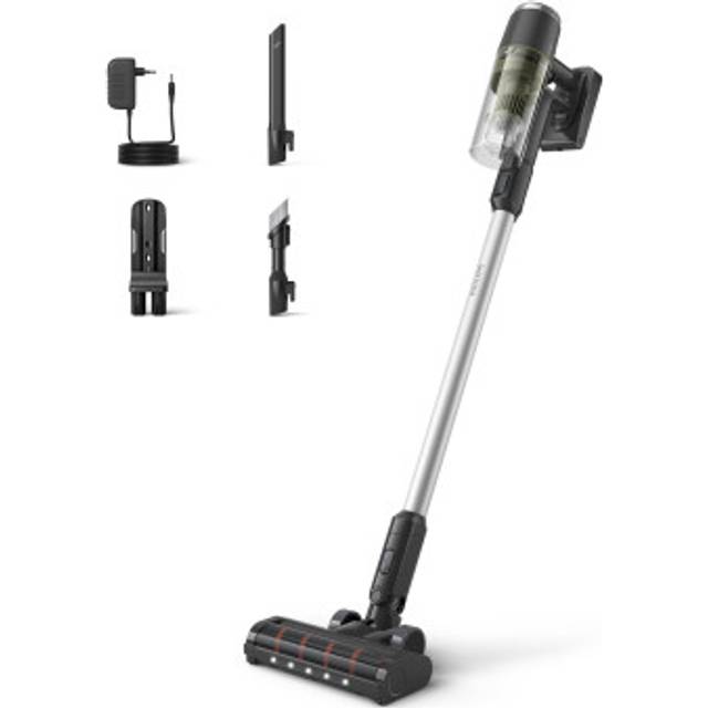 Philips 3000 Series XC3033 - dammsugare - sladdlös - skaft/handhållen - 1 batteri, laddare medföljer - olivgrön