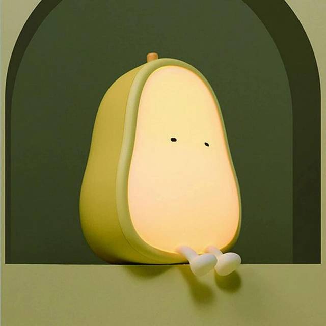 Warm Little Night Lamp For Children's Rooms,led Bedside Lamp, Yellow
