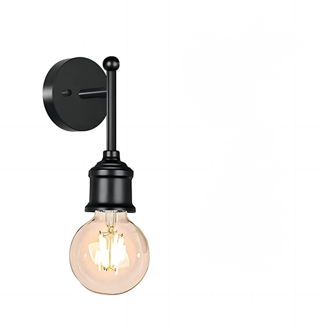 (Black Single Light) 1pc Vanity Light Fixture, Brushed Nickel Wall Sconce Lighting, Modern Bathroom Vanity Wall Lights E26 Base
