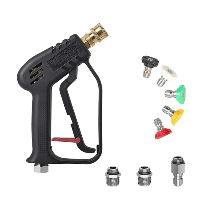 Short Pressure Washer Nozzles with 3/8Inch Swivel Inlet