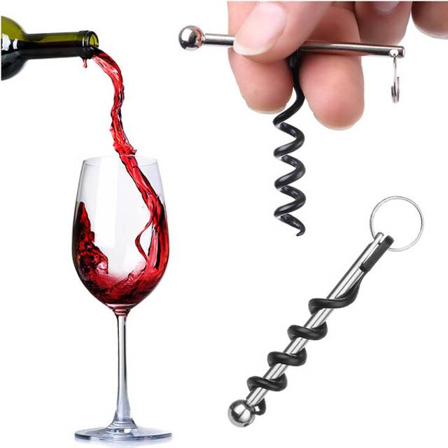 Bottle Opener Outdoor Mini Red Wine Bottle Opener Keyring Multi-functional Camping Equipment Tool