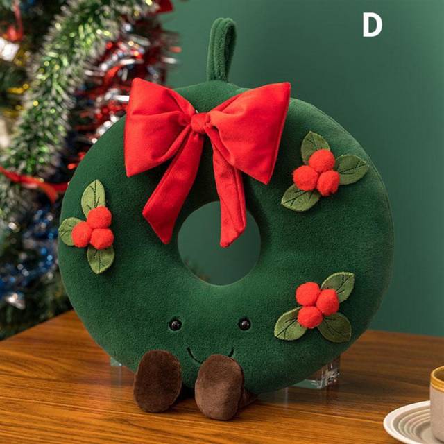 Christmas New Plush Pillow Cute Funny XMas Tree Party Decor Doll D