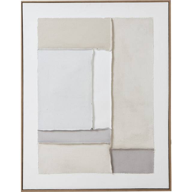 Contempo Beta Framed Painting on Canvas - Wood - L3 x W75 x H95 cm - Brown