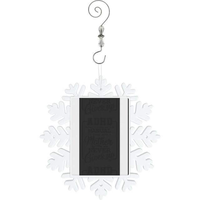 (ADHD Doesn't Come With A Manual With Mother For Mom 1=9214) Christmas Ornament Snowflake Tree Decoration Car Hanging Charm Gift with Hook Keepsake fo