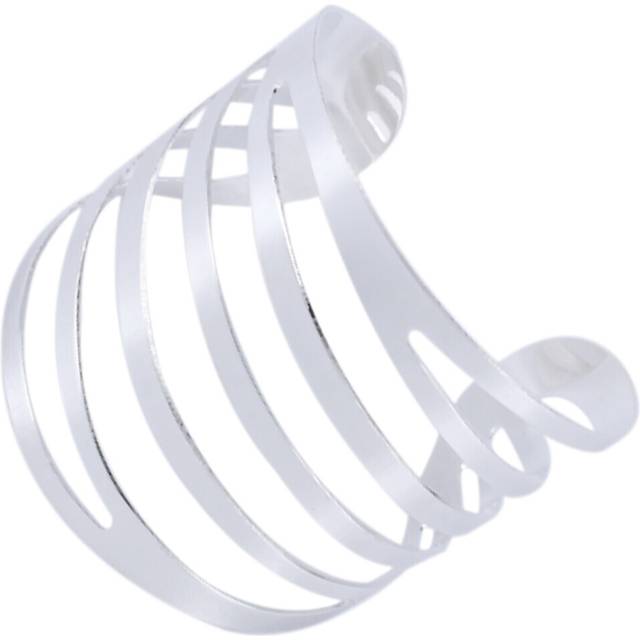 Silver Napkin Rings Set of 12 Hollow Out Napkin Rings Holder for Christmas Everyday Holiday Party