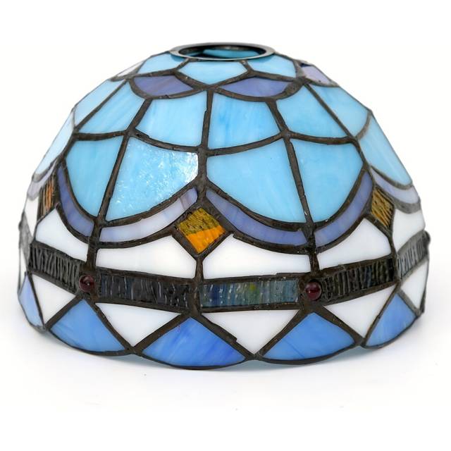 (Feather) 1pc Lamp Shade Replacement, Sunflower Vintage Style Stained Glass Lampshade