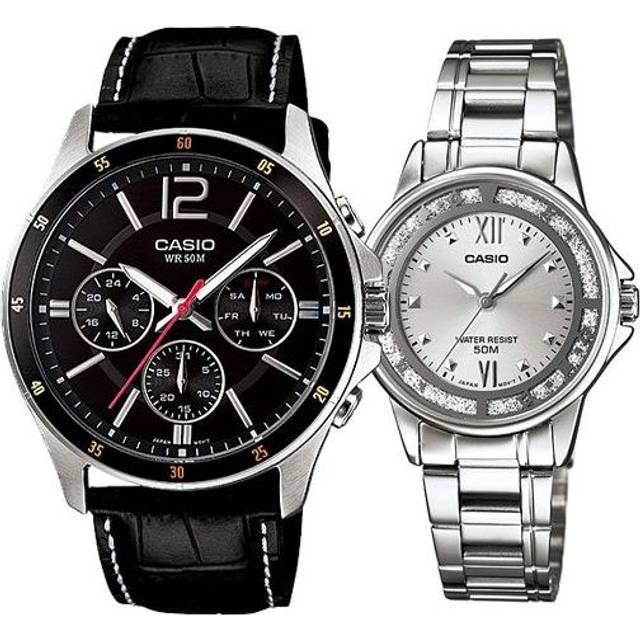CASIO General DRESS Japan / South Korea Fashion Couple Black/Silver Analog - TO BE CONFIRMED - Free